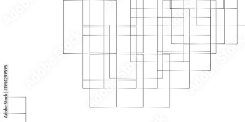 Vector for presentation. Abstract White line pattern texture.  Modern minimal and clean white background with realistic line. seamless random chaotic digital line business concept.