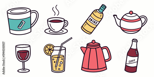 A delightful assortment of various tea and coffee items and accessories