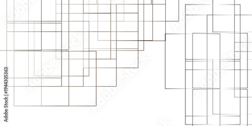 Vector for presentation. Abstract White line pattern texture.  Modern minimal and clean white background with realistic line. seamless random chaotic digital line business concept.