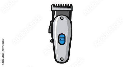 Hair Clipper Vector Illustration, Flat Design, for Barber Shop or Salon