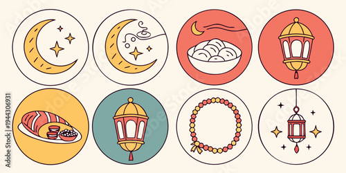 A vibrant collection of diverse icons representing various social media platforms and communication tools