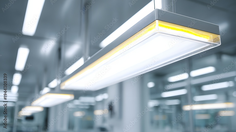 Fototapeta premium bright illumination lighting modern laboratory science research environment copy space