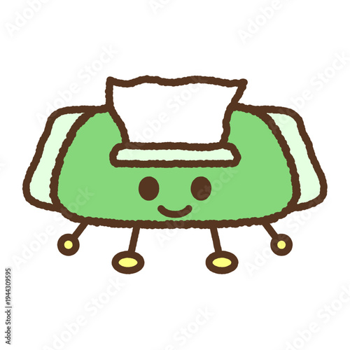 キャラクター風の単品アイコンイラスト　ウェットティッシュ