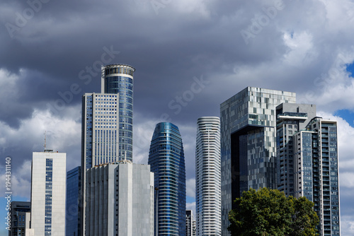 Tel Aviv skyline with modern skyscrapers and business district architecture in Israel
