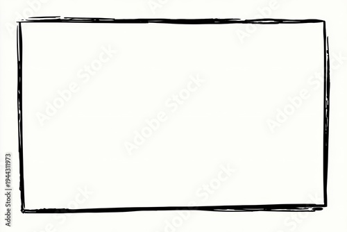 A simple, roughly drawn rectangular frame on a white background. Black outlines