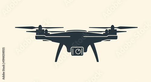 Drone with camera on bottom side.