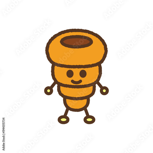 手書き風のキャラクターアイコン　チョココロネ