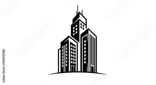 Modern city skyscraper buildings.