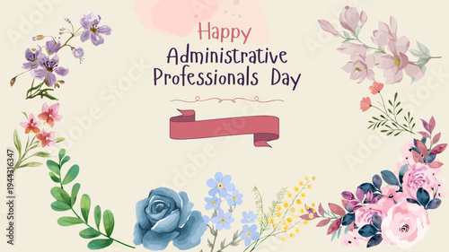 Floral background with flowers and space for text design