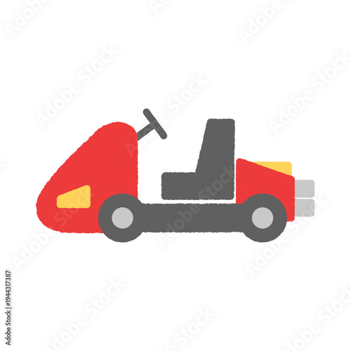 手書き風のアイコン　ゴーカート