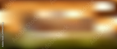 Abstract background with warm brown and orange gradient mesh. Vintage textured backdrop with dust and scratches for retro cinematic film effect and nostalgic moody design