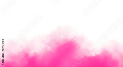 A pink cloud on a white background