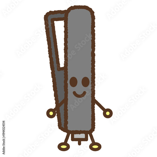 キャラクター風の単品アイコンイラスト　ヘアドライヤー