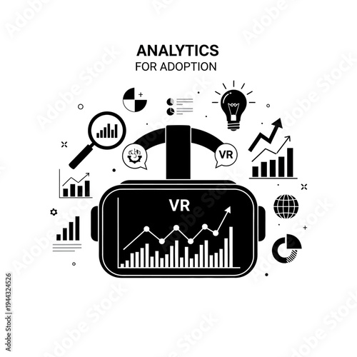 Virtual Reality Headset Analytics Display.
