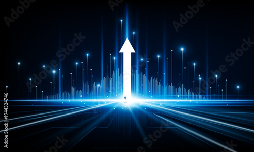 Abstract business of Key Door city open Light background Hitech communication concept innovation background vector design.