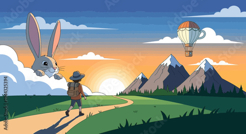 Whimsical Mountain Adventure