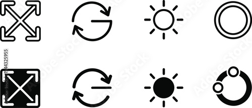 Editable outline icons collection for designers and developers