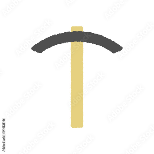 手書き風のアイコン　ピッケル