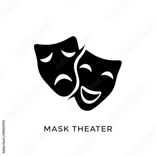 Theatrical comedy and tragedy masks.