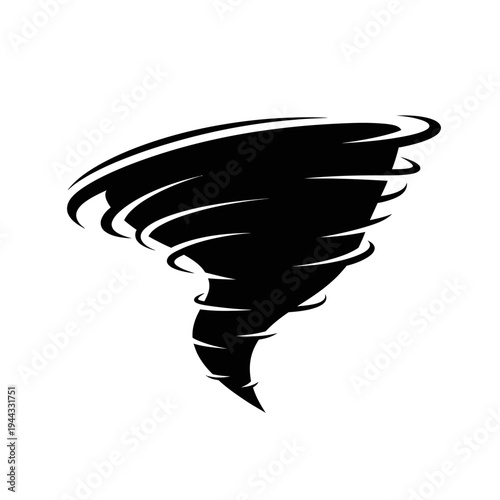 Tornado weather storm illustration.
