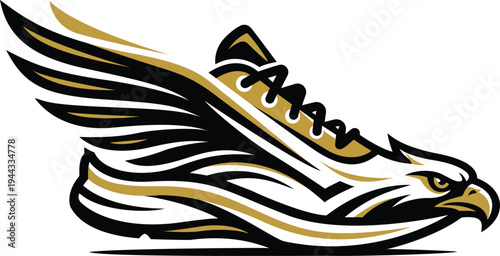 Eagle Wing Running Shoe Logo