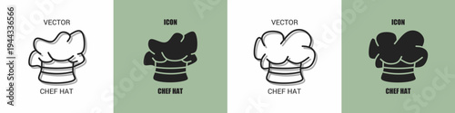 Chef hat icon line. Chef hat vector illustration.