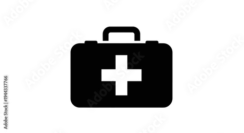 First aid kit box icon.
