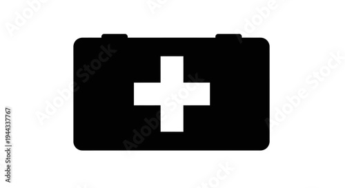 First aid kit box symbol.
