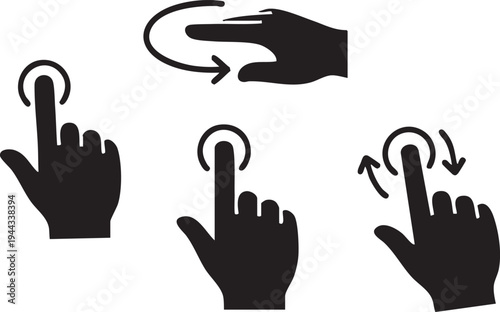 Circular Forest Clearing Tree Frame Silhouettes for Central Copy Space Designs