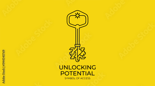 Unlocking Potential - A Symbolic Key to Future Opportunities.