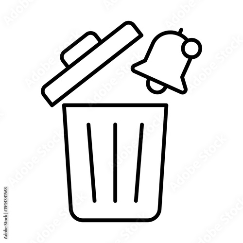 Trash bin + notification