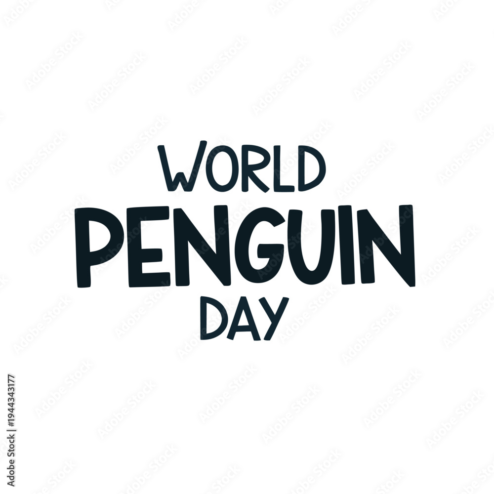 Fototapeta premium world penguin day