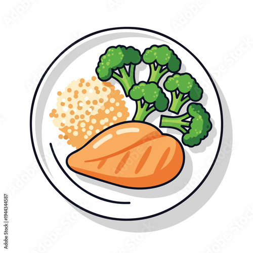vector illustration of a healthy food