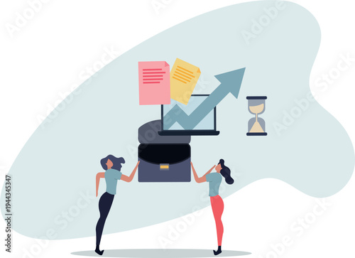 Time tracking and effective working hours management .person's life situation and his activities.