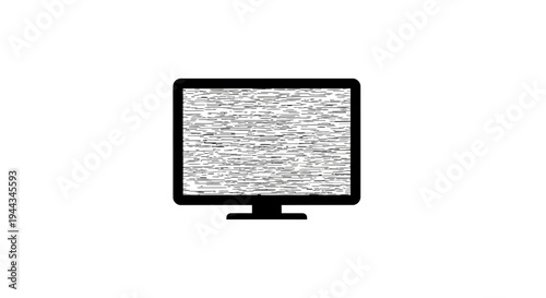 Old Television Screen Static Noise Glitch Effect