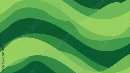 Green wavy lines illustrate Nature's soothing patterns and shapes.