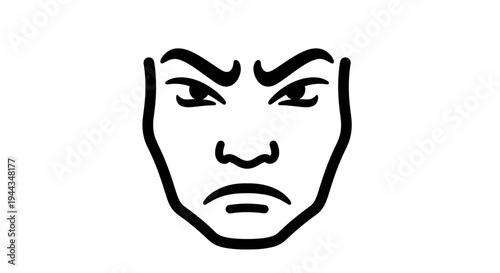 Angry Face Icon, Negative Emotion, Frustration, Anger, Displeasure, Aggression, Bad Mood, Facial Expression