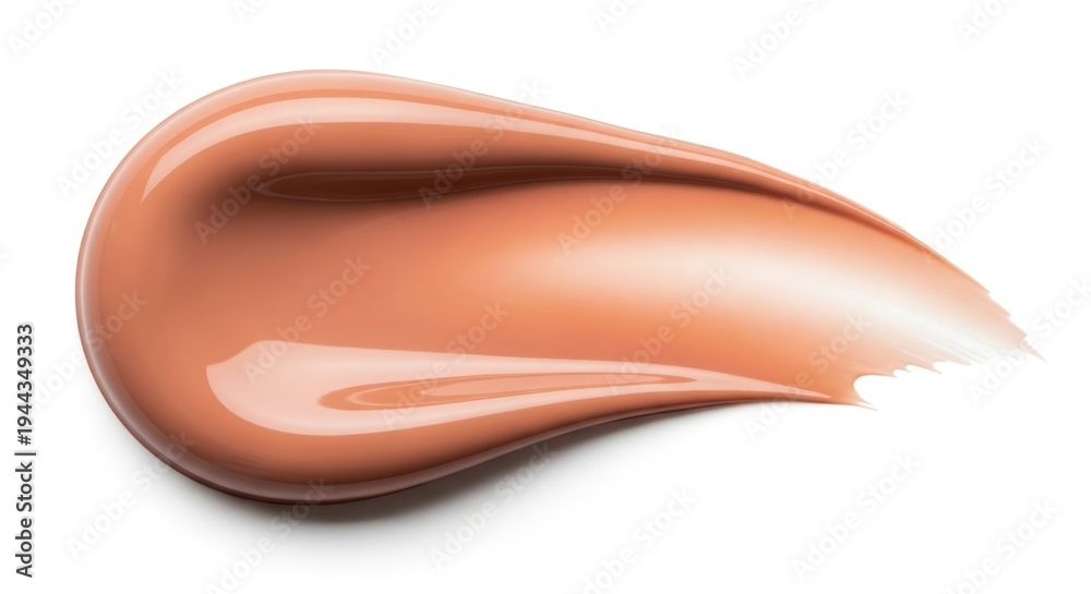 Obraz premium Elegant swirl of glossy liquid foundation with