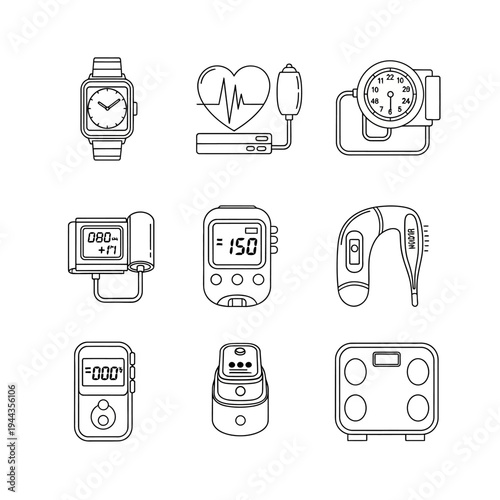 Medical devices for health monitoring.