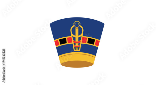Pharaoh Nemes Headdress Egyptian King Crown Symbol Icon