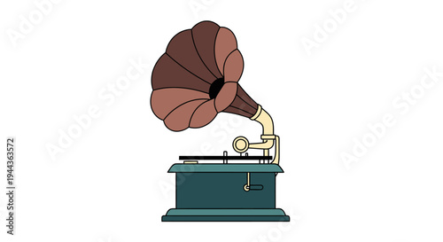 Vintage Gramophone Music Player