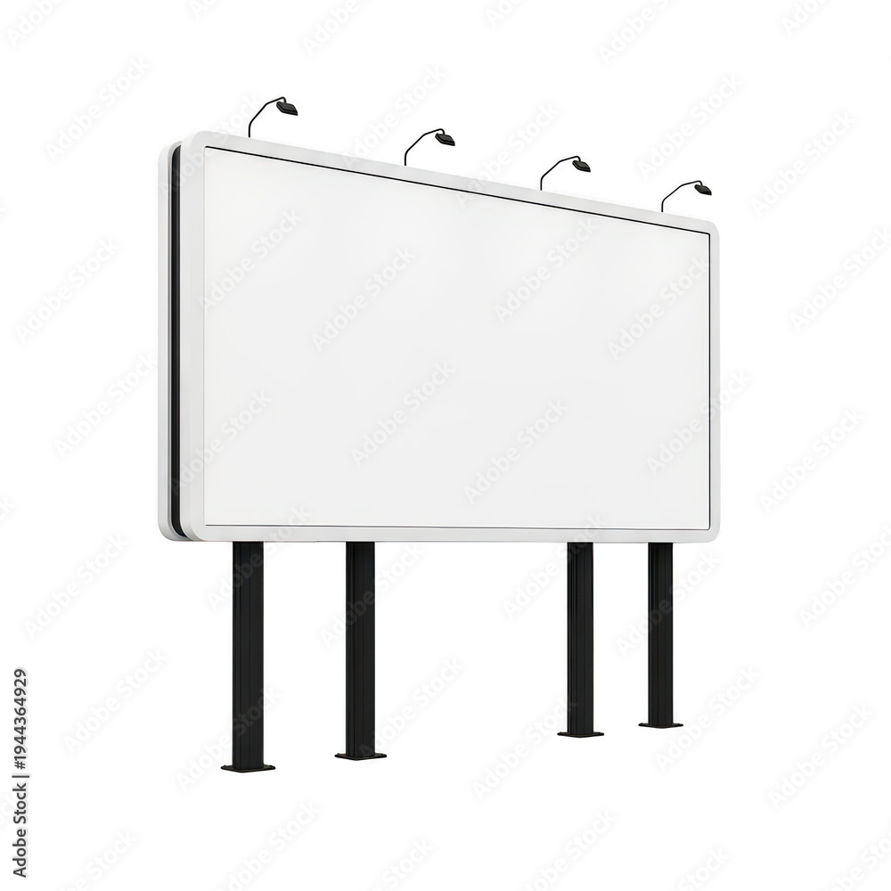 Fototapeta premium Modern electrical utility meter mounted on four supporting poles