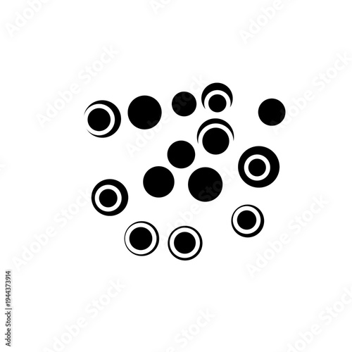 abstract black and white icon