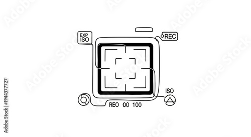 Camera interface with recording and exposure settings
