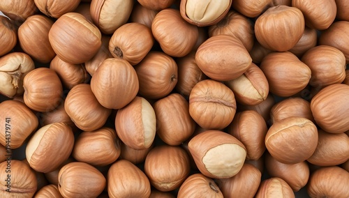 hazelnuts on a wooden background