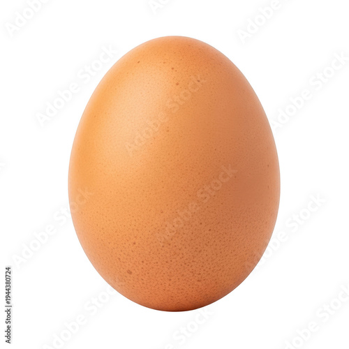 A brown egg on transparent background