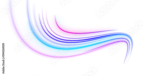 Bright streaks illustrate fast motion on a PNG futuristic road. Pink, cyan, and blue trails twist with glowing blur. Perfect for night digital energy.