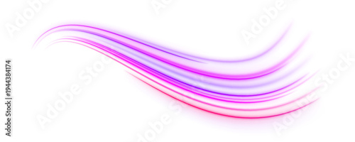 Purple and pink neon streaks swirl across a PNG background. Motion blur adds dynamic speed and glowing energy trails. Perfect for futuristic tech visuals.