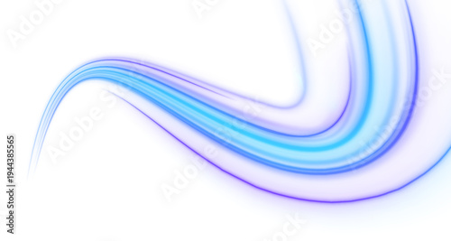 Aurora streams form smooth blue neon spirals on a PNG. Glowing particle dust floats in motion trails, creating futuristic energy waves. Perfect for digital design backgrounds.