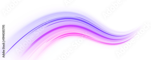 Purple neon lines twist dynamically across a PNG background. Glowing trails convey fast motion and futuristic energy. Ideal for sci-fi and digital visuals.